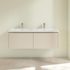 Тумба під раковину Villeroy & Boch Subway 3.0 127,2х42,9 см ДСП/алюміній сірий кашемир C56700VN