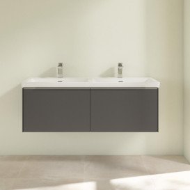 Тумба під раковину Villeroy & Boch Subway 3.0 127,2х42,9 см ДСП/алюміній графіт C56700VR