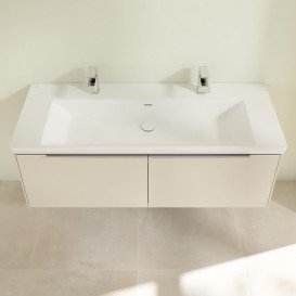 Тумба под раковину Villeroy & Boch Subway 3.0 127,2х42,9 см ДСП/алюминий серый кашемир C60100VN