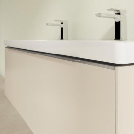 Тумба под раковину Villeroy & Boch Subway 3.0 127,2х42,9 см ДСП/алюминий серый кашемир C60100VN