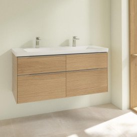 Тумба под раковину Villeroy & Boch Subway 3.0 127,2х57,6 см ДСП/алюминий дуб северный C60200VJ