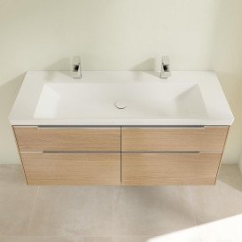 Тумба под раковину Villeroy & Boch Subway 3.0 127,2х57,6 см ДСП/алюминий дуб северный C60200VJ