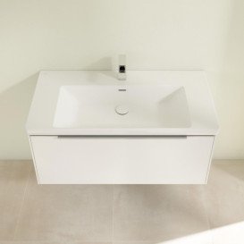 Тумба под раковину Villeroy & Boch Subway 3.0 97,3х42,9 см ДСП/алюминий чистый белый C56900VF