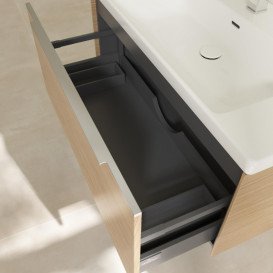 Тумба під раковину Villeroy & Boch Subway 3.0 97,3х42,9 см ДСП/алюміній дуб північний C56900VJ