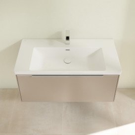 Тумба під раковину Villeroy & Boch Subway 3.0 97,3х42,9 см ДСП/алюміній тауп C56900VM