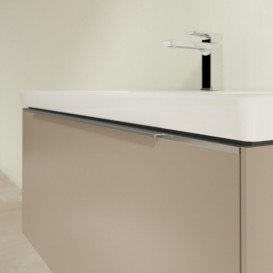 Тумба під раковину Villeroy & Boch Subway 3.0 97,3х42,9 см ДСП/алюміній тауп C56900VM