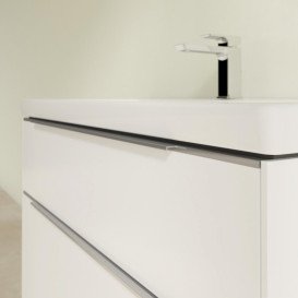 Тумба под раковину Villeroy & Boch Subway 3.0 97,3х57,6 см ДСП/алюминий чистый белый C57000VF