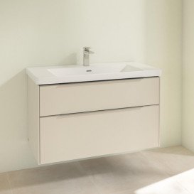 Тумба під раковину Villeroy & Boch Subway 3.0 97,3х57,6 см ДСП/алюміній сірий кашемір C57000VN