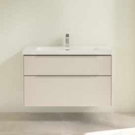 Тумба під раковину Villeroy & Boch Subway 3.0 97,3х57,6 см ДСП/алюміній сірий кашемір C57000VN