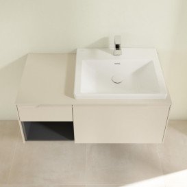 Тумба під раковину Villeroy & Boch Subway 3.0 100х42,3 см ДСП/алюміній сірий кашемір/монохром C57102VN