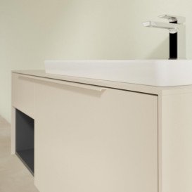 Тумба під раковину Villeroy & Boch Subway 3.0 100х42,3 см ДСП/алюміній сірий кашемір/монохром C57102VN