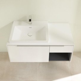 Тумба під раковину Villeroy & Boch Subway 3.0 100х42,3 см ДСП/алюміній білий діамант C57200VE