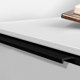 Тумба под раковину Villeroy & Boch Subway 3.0 77,2х42,9 см ДСП/алюминий белый бриллиант/черный вулкан C57301VE