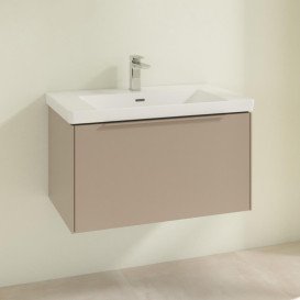 Тумба под раковину Villeroy & Boch Subway 3.0 77,2х42,9 см ДСП/алюминий тауп/монохром C57302VM