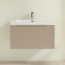 Тумба под раковину Villeroy & Boch Subway 3.0 77,2х42,9 см ДСП/алюминий тауп/монохром C57302VM