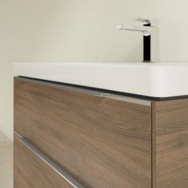 Тумба под раковину Villeroy & Boch Subway 3.0 77,2х57,6 см ДСП/алюминий дуб аризона C57400VH