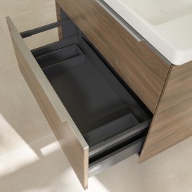 Тумба под раковину Villeroy & Boch Subway 3.0 77,2х57,6 см ДСП/алюминий дуб аризона C57400VH