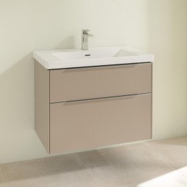 Тумба під раковину Villeroy & Boch Subway 3.0 77,2х57,6 см ДСП/алюміній тауп C57400VM