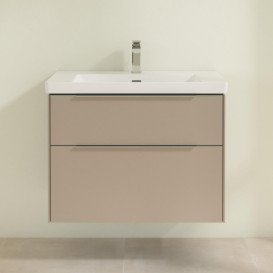 Тумба під раковину Villeroy & Boch Subway 3.0 77,2х57,6 см ДСП/алюміній тауп C57400VM