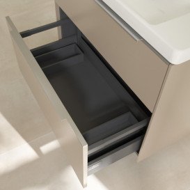 Тумба під раковину Villeroy & Boch Subway 3.0 77,2х57,6 см ДСП/алюміній тауп C57400VM