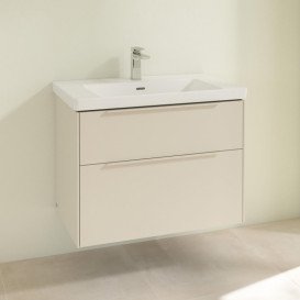 Тумба під раковину Villeroy & Boch Subway 3.0 77,2х57,6 см ДСП/алюміній сірий кашемір/монохром C57402VN