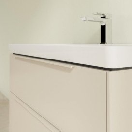 Тумба під раковину Villeroy & Boch Subway 3.0 77,2х57,6 см ДСП/алюміній сірий кашемір/монохром C57402VN