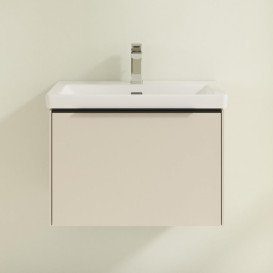 Тумба під раковину Villeroy & Boch Subway 3.0 62,2х42,9 см ДСП/алюміній сірий кашемір/чорний вулкан C57501VN