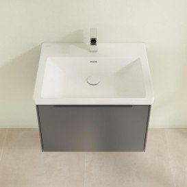 Тумба під раковину Villeroy & Boch Subway 3.0 62,2х42,9 см ДСП/алюміній графіт/монохром C57502VR