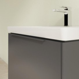 Тумба під раковину Villeroy & Boch Subway 3.0 62,2х42,9 см ДСП/алюміній графіт/монохром C57502VR