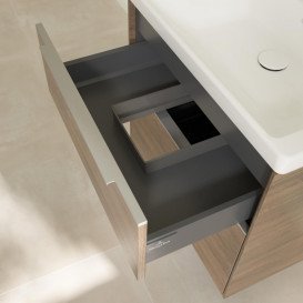 Тумба під раковину Villeroy & Boch Subway 3.0 62,2х57,6 см ДСП/алюміній дуб аризона C57600VH