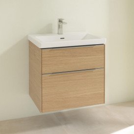 Тумба під раковину Villeroy & Boch Subway 3.0 62,2х57,6 см ДСП/алюміній дуб північний C57600VJ