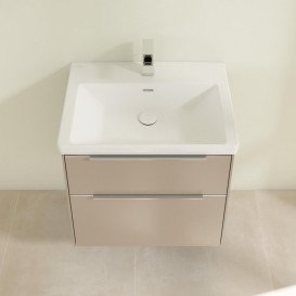 Тумба під раковину Villeroy & Boch Subway 3.0 62,2х57,6 см ДСП/алюміній тауп C57600VM