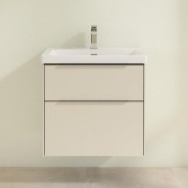 Тумба під раковину Villeroy & Boch Subway 3.0 62,2х57,6 см ДСП/алюміній сірий кашемір C57600VN