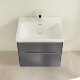 Тумба під раковину Villeroy & Boch Subway 3.0 62,2х57,6 см ДСП/алюміній морський синій C57600VQ