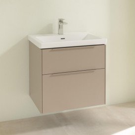 Тумба під раковину Villeroy & Boch Subway 3.0 62,2х57,6 см ДСП/алюміній тауп/монохром C57602VM