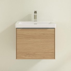 Тумба під раковину Villeroy & Boch Subway 3.0 52,3х42,9 см ДСП/алюміній дуб північний C57900VJ