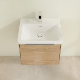 Тумба під раковину Villeroy & Boch Subway 3.0 52,3х42,9 см ДСП/алюміній дуб північний C57900VJ