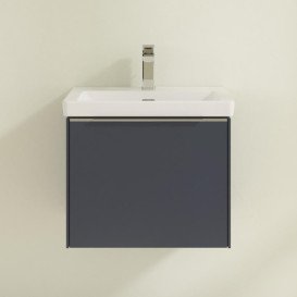 Тумба под раковину Villeroy & Boch Subway 3.0 52,3х42,9 см ДСП/алюминий морской синий C57900VQ