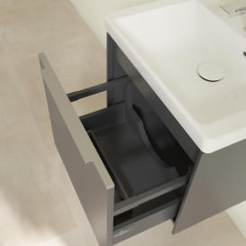 Тумба под раковину Villeroy & Boch Subway 3.0 47,3х42,9 см ДСП/алюминий графит C58000VR