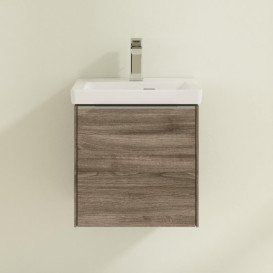 Тумба под раковину Villeroy & Boch Subway 3.0 42,3х42,9 см ДСП/алюминий дуб каменный C58100RK