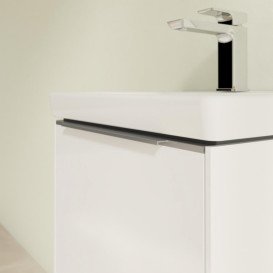 Тумба під раковину Villeroy & Boch Subway 3.0 42,3х42,9 см ДСП/алюміній білий діамант C58100VE