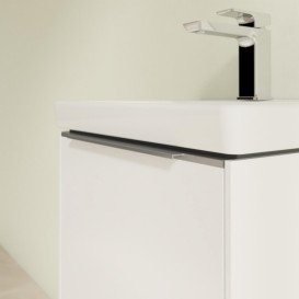 Тумба под раковину Villeroy & Boch Subway 3.0 42,3х42,9 см ДСП/алюминий чистый белый C58200VF