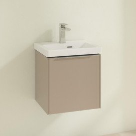 Тумба під раковину Villeroy & Boch Subway 3.0 42,3х42,9 см ДСП/алюміній тауп C58200VM