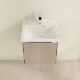 Тумба під раковину Villeroy & Boch Subway 3.0 42,3х42,9 см ДСП/алюміній тауп C58200VM