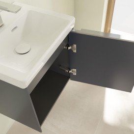 Тумба під раковину Villeroy & Boch Subway 3.0 42,3х42,9 см ДСП/алюміній морський синій C58200VQ