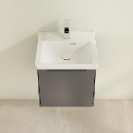 Тумба под раковину Villeroy & Boch Subway 3.0 42,3х42,9 см ДСП/алюминий графит/монохром C58202VR