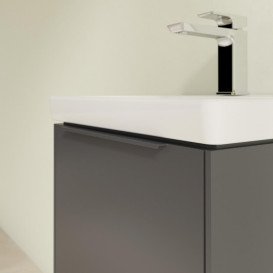 Тумба под раковину Villeroy & Boch Subway 3.0 42,3х42,9 см ДСП/алюминий графит/монохром C58202VR