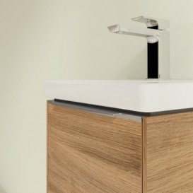 Тумба під раковину Villeroy & Boch Subway 3.0 35,1х42,9 см ДСП/алюміній дуб канзас C58300RH