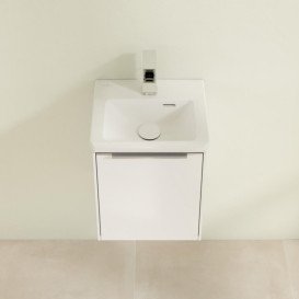 Тумба под раковину Villeroy & Boch Subway 3.0 35,1х42,9 см ДСП/алюминий белый бриллиант C58300VE