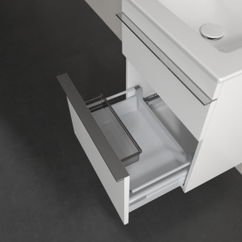 Тумба під раковину Villeroy & Boch Venticello 46,6х42,5 см ДСП/МДФ білий матовий/ручка хром A92201MS